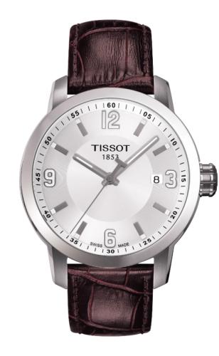 Tissot PRC 200 Quartz Silver Brown Leather